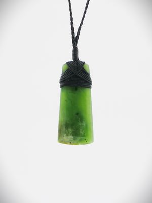 Moko Pounamu Toki NZ Genuine Kahurangi Flower Greenstone - Mataikona