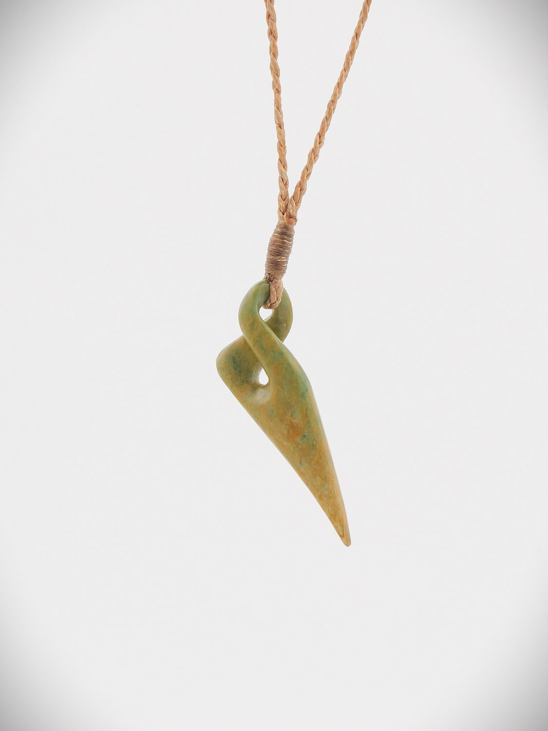 Moko Pounamu Pikorua (Twist) NZ Genuine Raukaraka Greenstone - Whareama