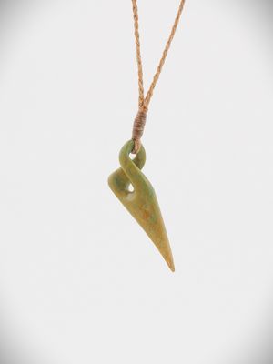 Moko Pounamu Pikorua (Twist) NZ Genuine Raukaraka Greenstone - Whareama