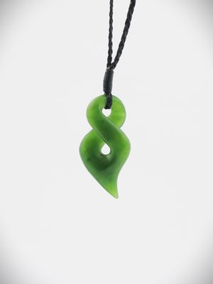 Moko Pounamu Pikorua (Twist) NZ Genuine Kahurangi Greenstone - Rahui