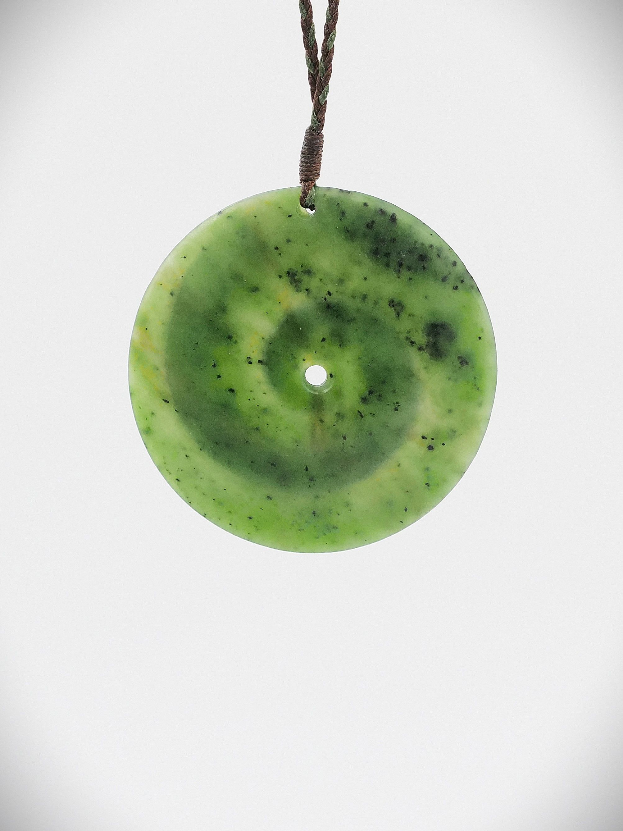 Moko Pounamu Koru NZ Genuine Kawakawa Greenstone - Mangapakeha