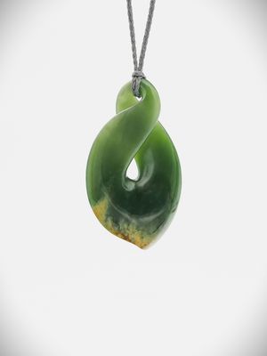 Moko Pounamu Pikorua NZ Genuine Kahurangi Flower Greenstone - Te Onepoto