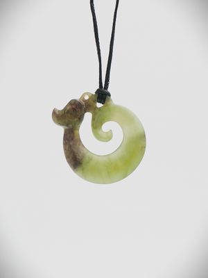 Moko Pounamu Koropepe NZ Genuine Totoweka Greenstone - Kairara