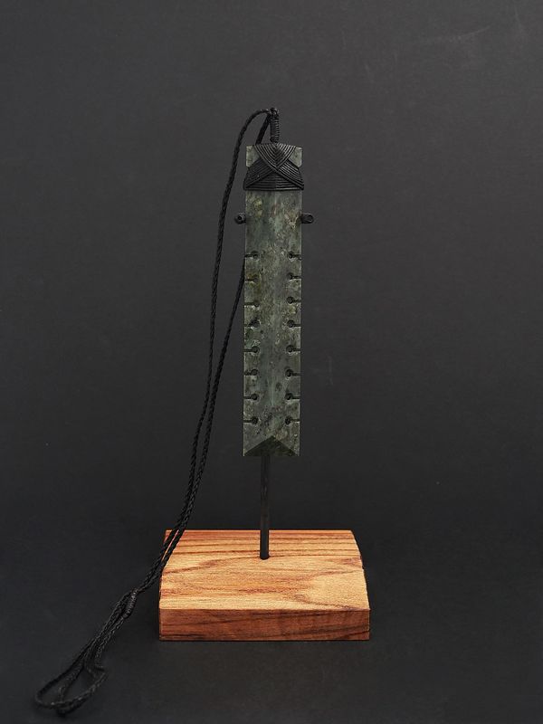 Moko Pounamu Toki NZ Genuine Kokopu Greenstone - Te Hoiere
