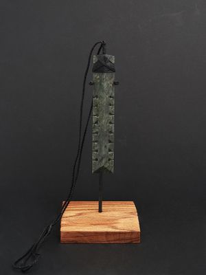 Moko Pounamu Toki NZ Genuine Kokopu Greenstone - Te Hoiere