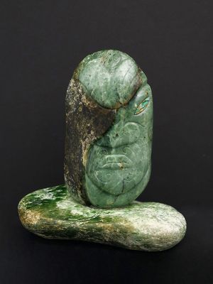 Moko Pounamu Koruru NZ Genuine Auhunga Greenstone - Rangiotu