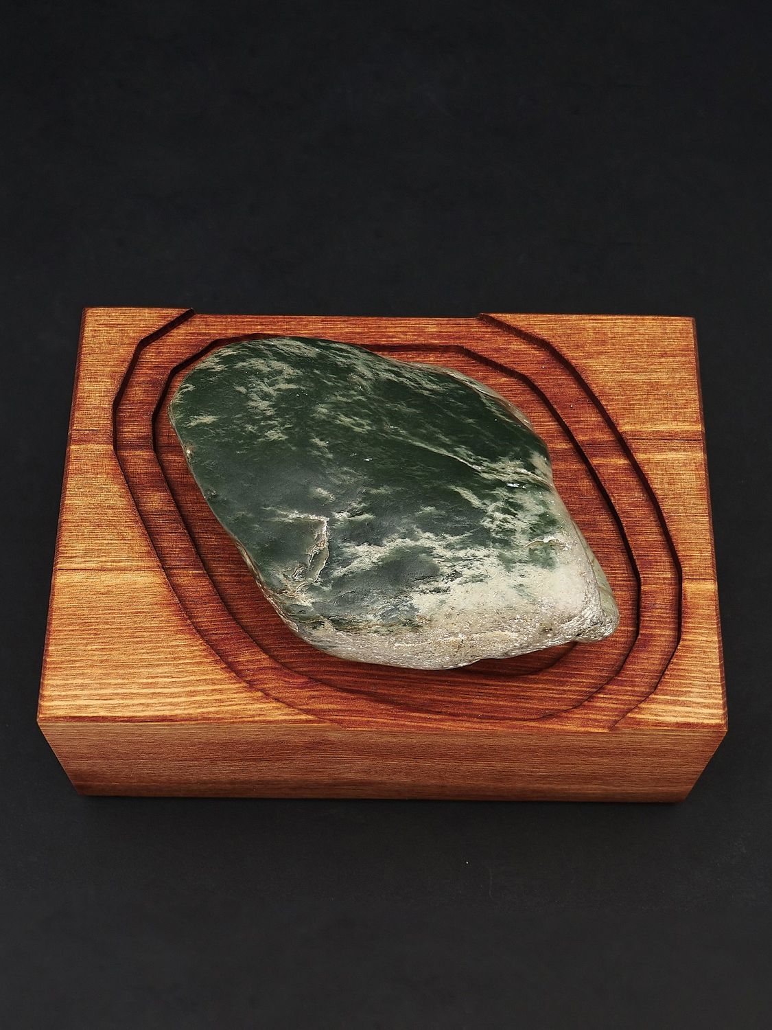 Moko Pounamu NZ Genuine Marsden Flower Greenstone - Pohangina