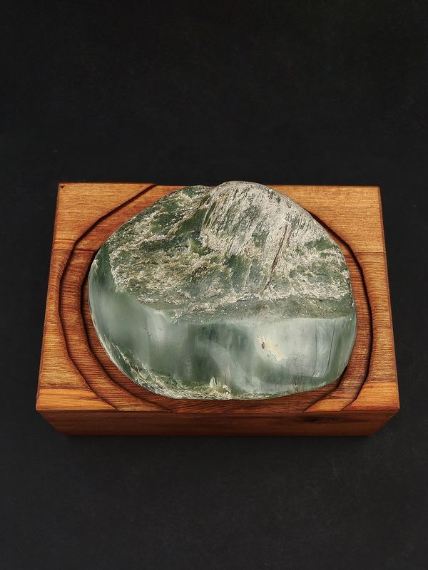 Moko Pounamu NZ Genuine Inanga Greenstone - Waitahora