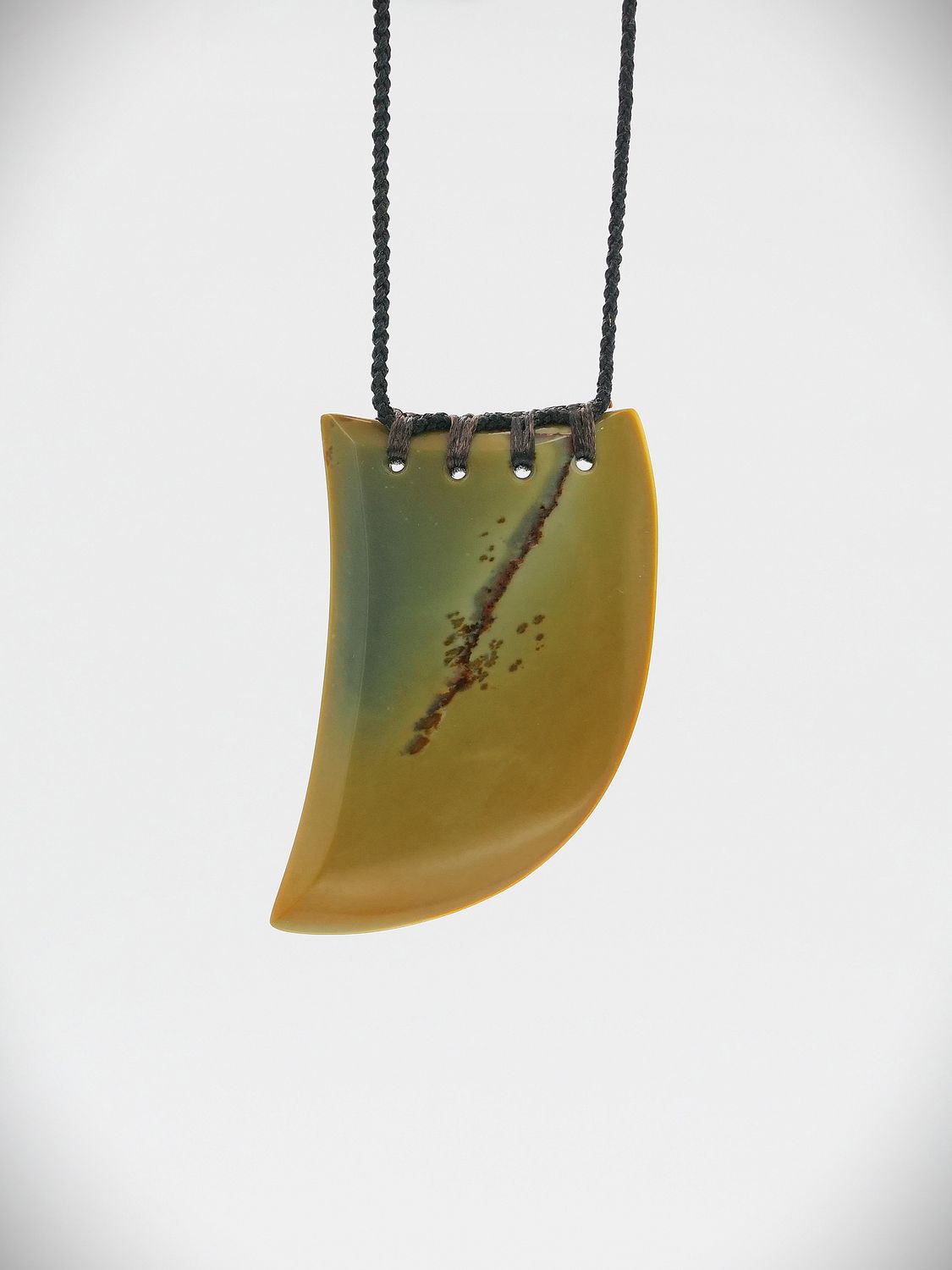 Moko Pounamu Rei Niho NZ Genuine Raukaraka Kokopu Greenstone - Korora