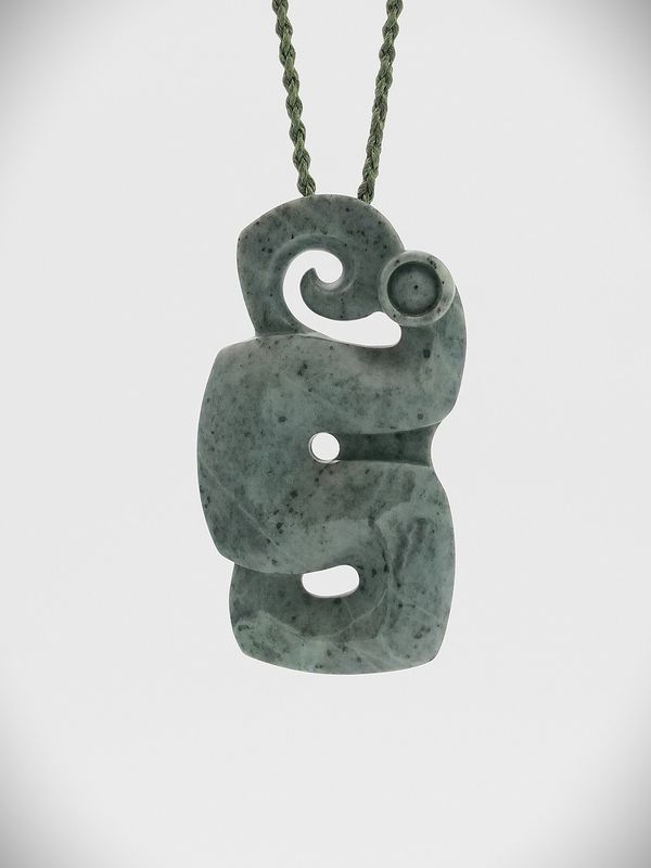 Moko Pounamu Manaia NZ Genuine (Nelson) Te Tau Ihu Inanga Greenstone - Reka