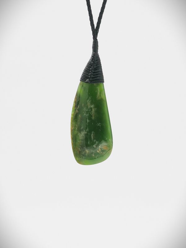 Moko Pounamu Kuru NZ Genuine Kahurangi Flower Greenstone - Kohangatera
