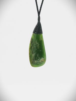 Moko Pounamu Kuru NZ Genuine Kahurangi Flower Greenstone - Kohangatera