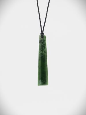 Moko Pounamu Kuru NZ Genuine Kawakawa Flower Greenstone - Waitahora