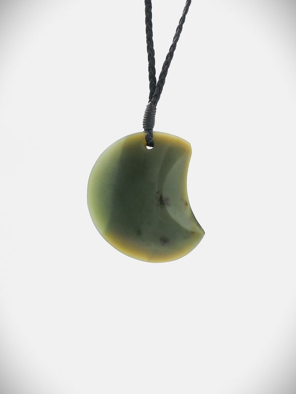 Moko Pounamu Contemporary Design NZ Genuine Inanga Greenstone - Te Uri