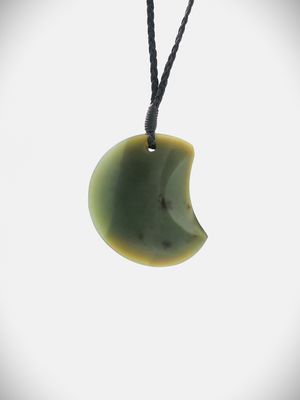 Moko Pounamu Contemporary Design NZ Genuine Inanga Greenstone - Te Uri