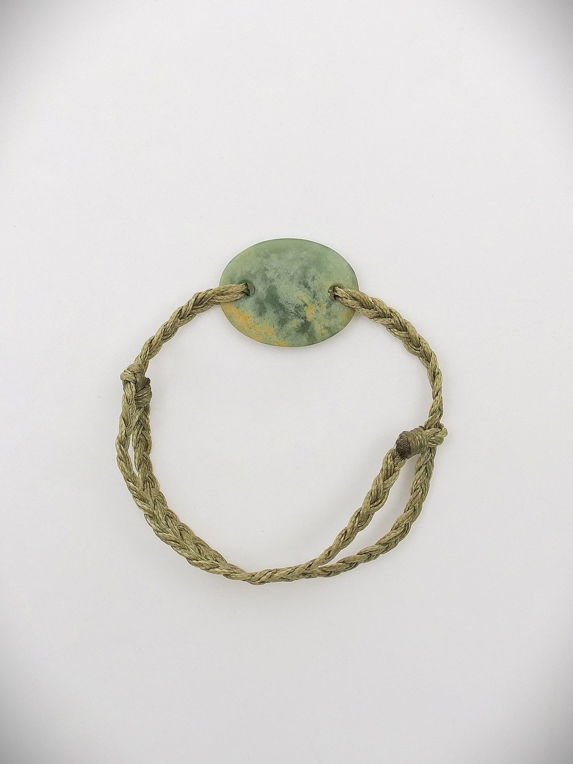 Moko Pounamu Adjustable Bracelet NZ Genuine Marsden Flower Greenstone 15673