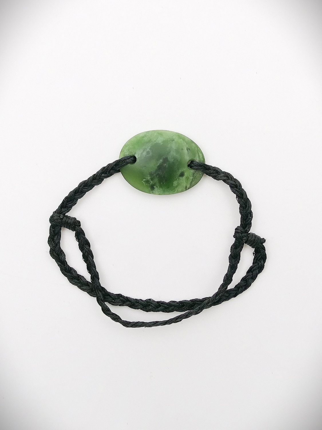 Moko Pounamu Adjustable Bracelet NZ Genuine Marsden Flower Greenstone 15674