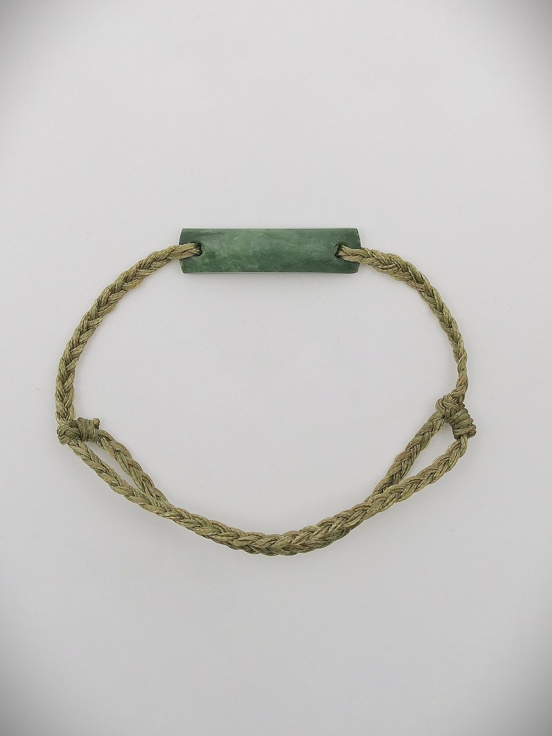 Moko Pounamu Adjustable Bracelet NZ Genuine Auhunga Greenstone 15685
