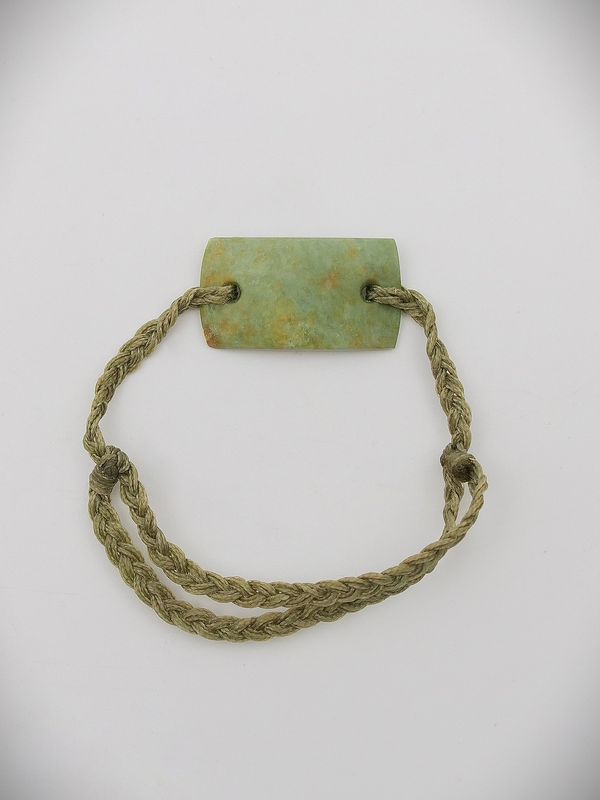 Moko Pounamu Adjustable Bracelet NZ Genuine Raukaraka Greenstone