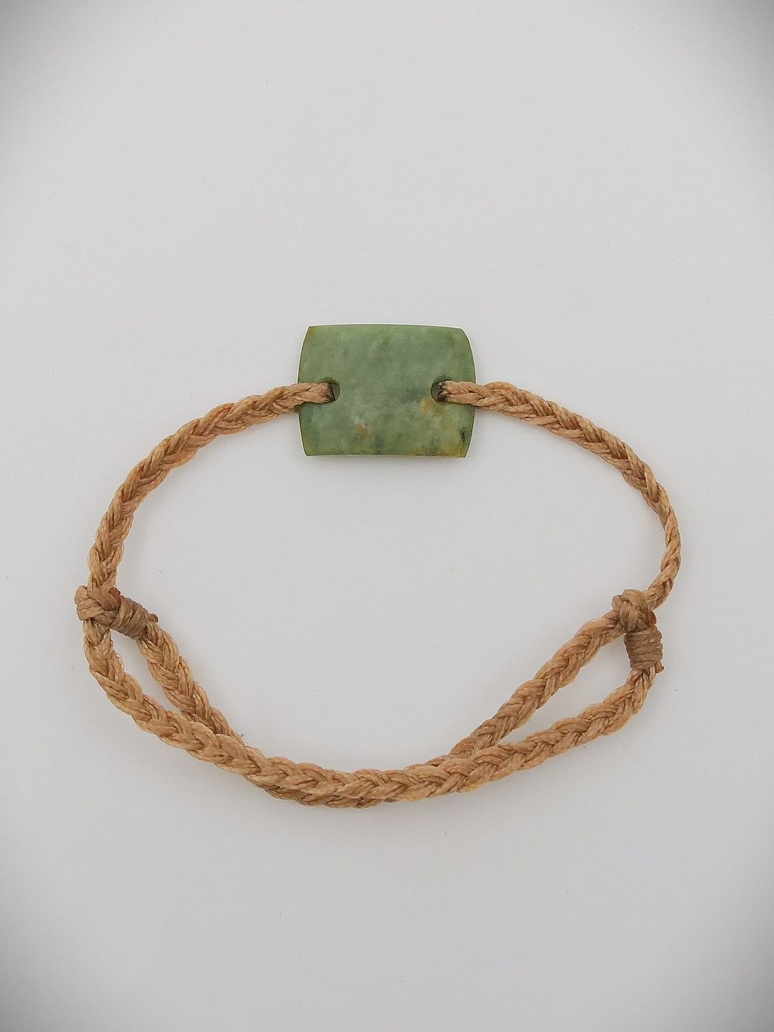 Moko Pounamu Adjustable Bracelet NZ Genuine Raukaraka Greenstone 15700