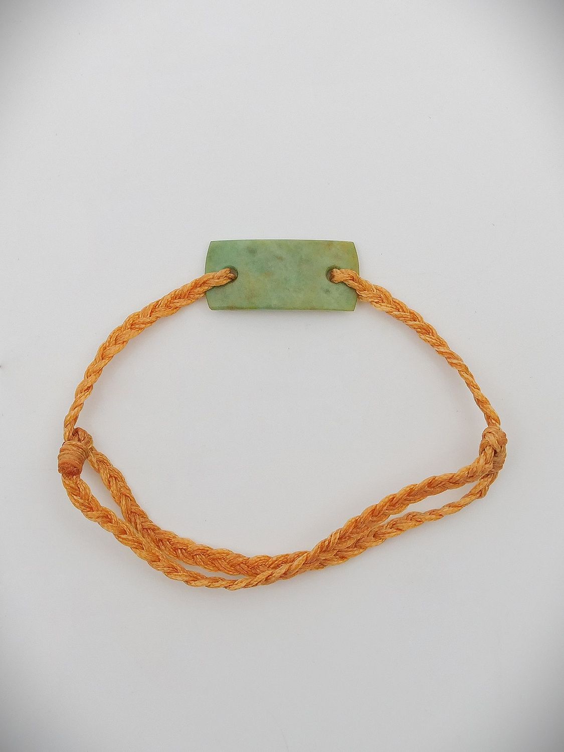Moko Pounamu Adjustable Bracelet NZ Genuine Raukaraka Greenstone 15698