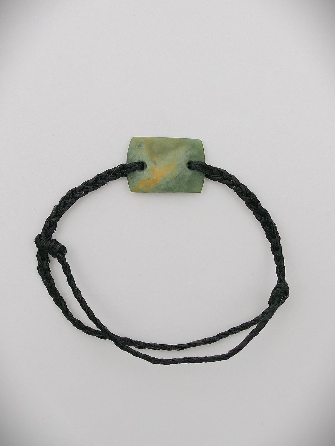 Moko Pounamu Adjustable Bracelet NZ Genuine Marsden Flower Greenstone 15701