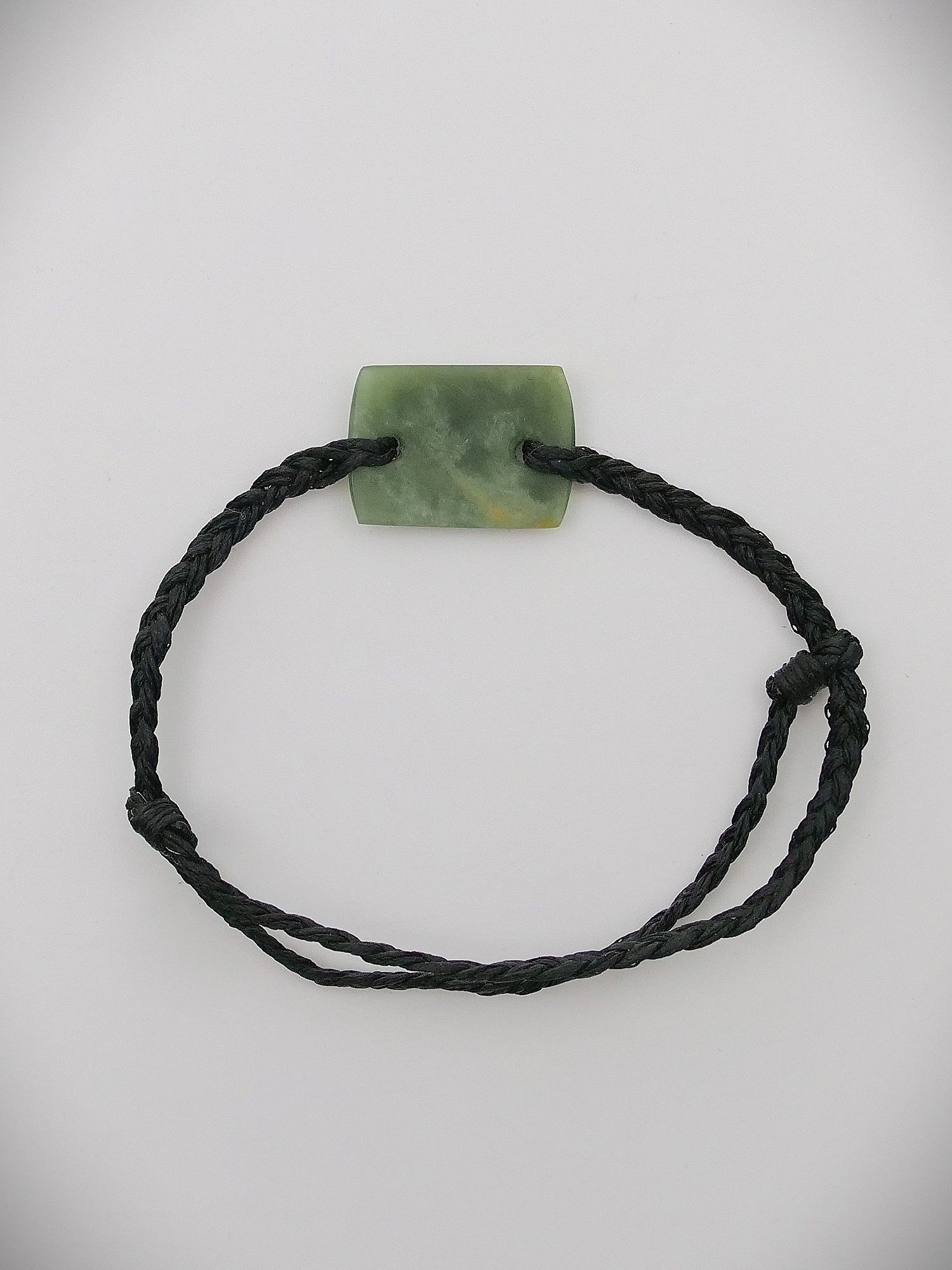 Moko Pounamu Adjustable Bracelet NZ Genuine Marsden Flower Greenstone 15701
