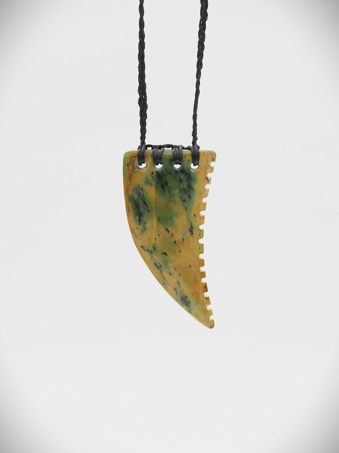 Moko Pounamu Rei Niho NZ Genuine Raukaraka Greenstone - Hatuma