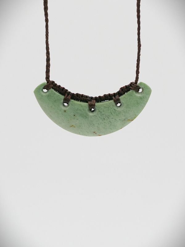 Moko Pounamu Kouma (Breastplate) NZ Genuine Auhunga Greenstone - Kokonga