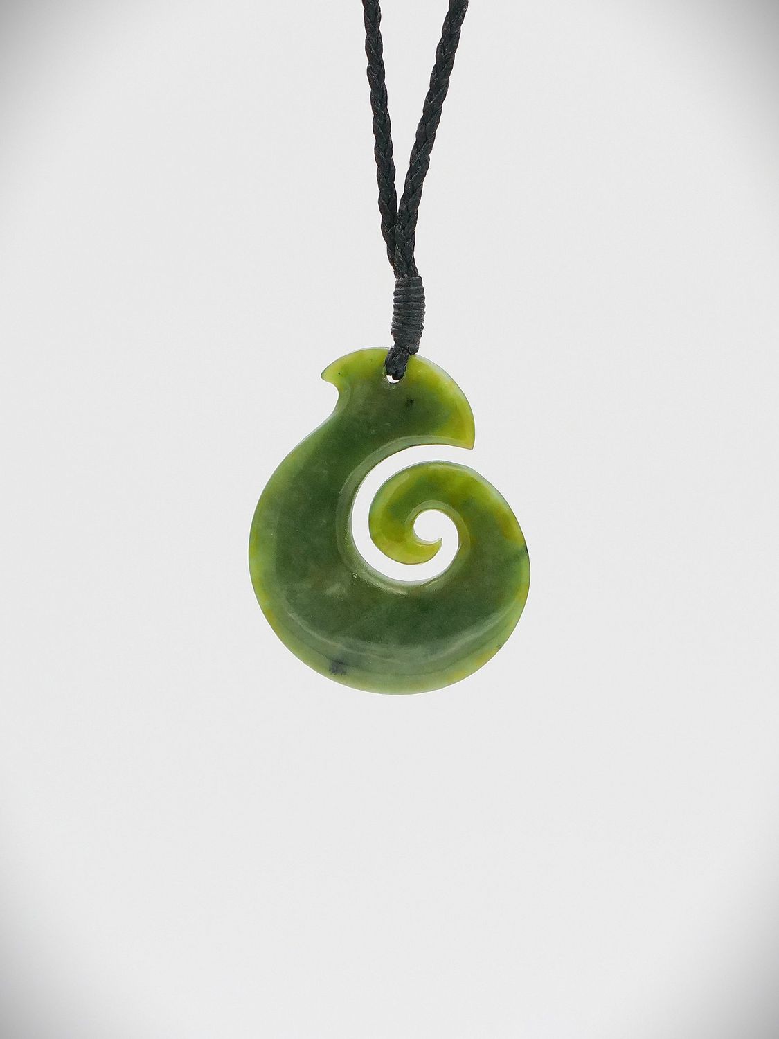 Moko Pounamu Koru NZ Genuine Raukaraka Greenstone - Opawa