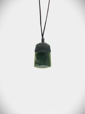 Moko Pounamu Toki NZ Genuine Kawakawa Greenstone - Oueroa