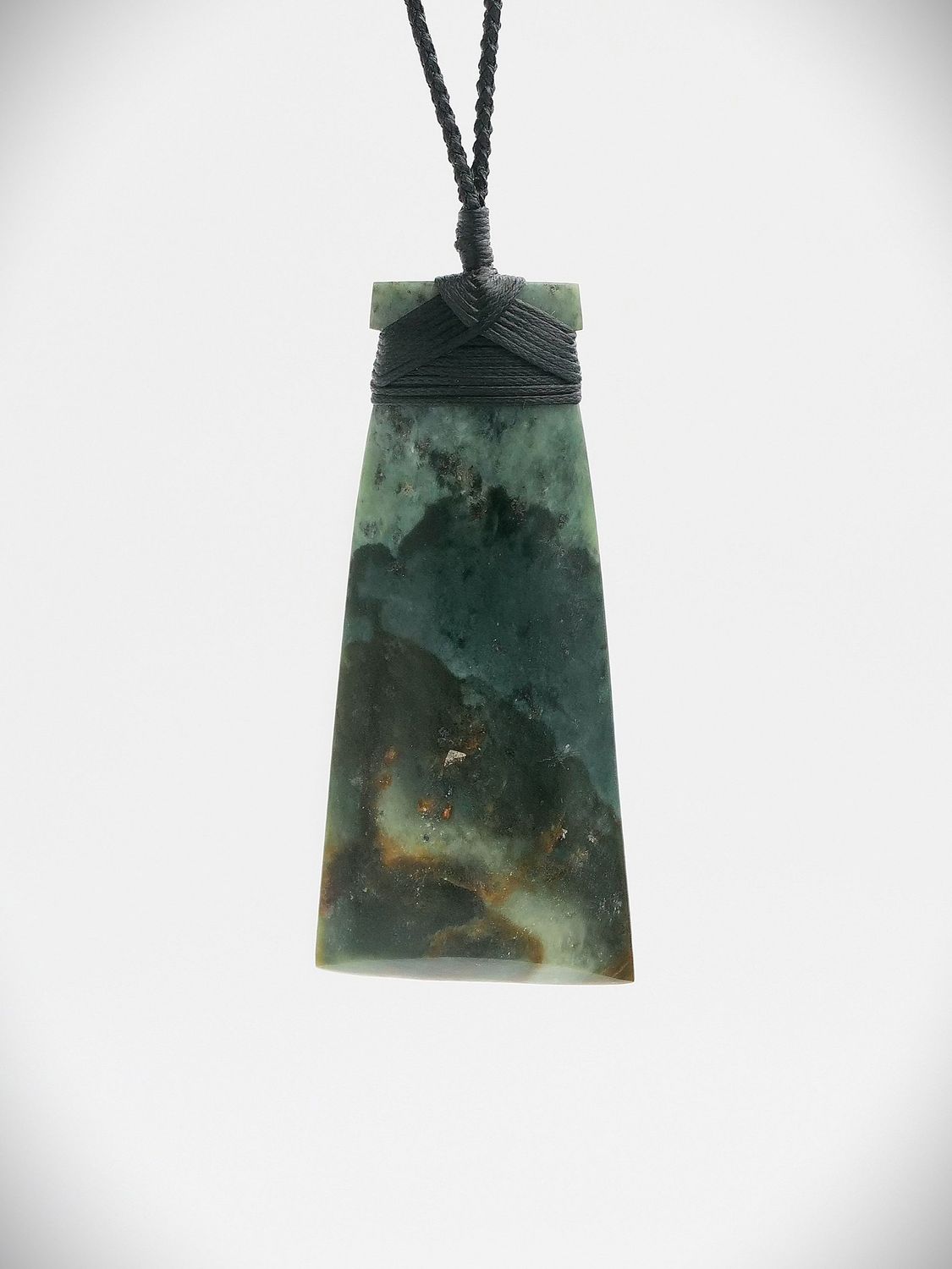 Moko Pounamu Toki NZ Genuine Blue Inanga Greenstone - Ruataniwha