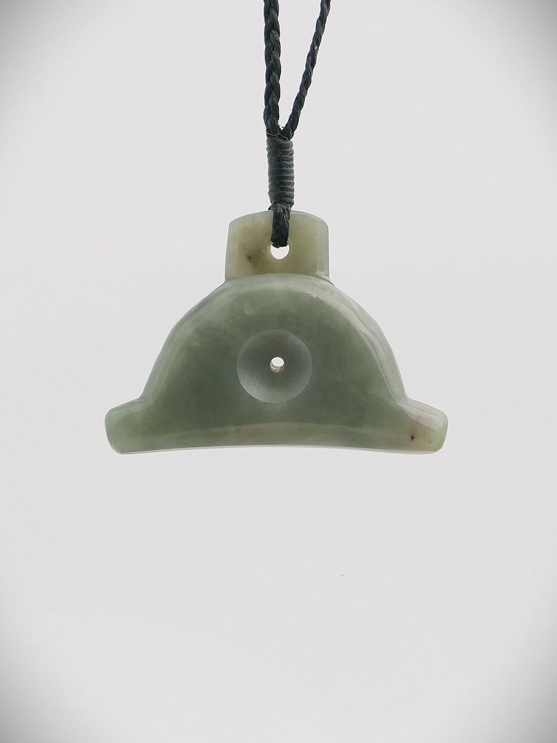 Moko Pounamu Sheppard's Whistle NZ Genuine Inanga Greenstone - Waione