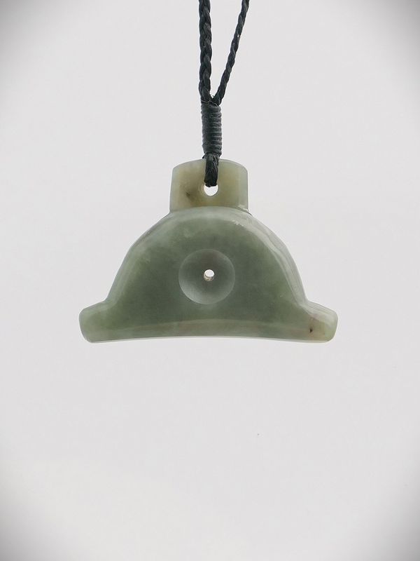 Moko Pounamu Sheppard's Whistle NZ Genuine Inanga Greenstone - Waione