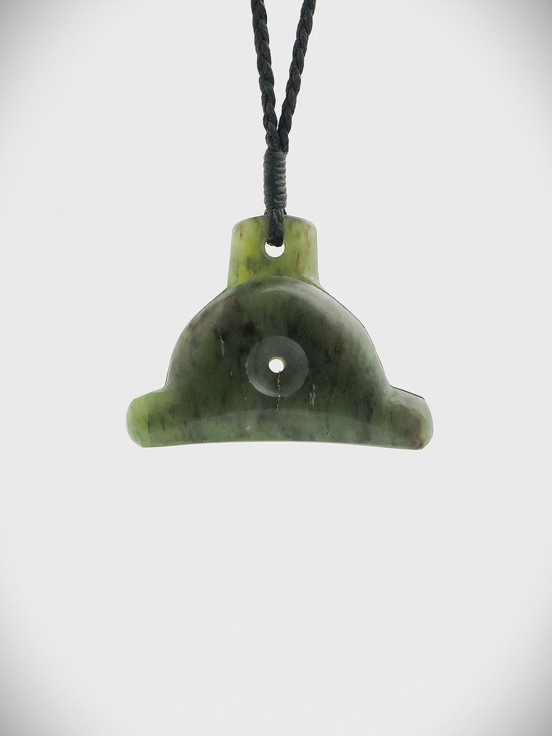 Moko Pounamu Sheppard's Whistle NZ Genuine Totoweka Greenstone - Oueroa