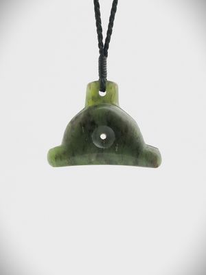 Moko Pounamu Sheppard's Whistle NZ Genuine Totoweka Greenstone - Oueroa