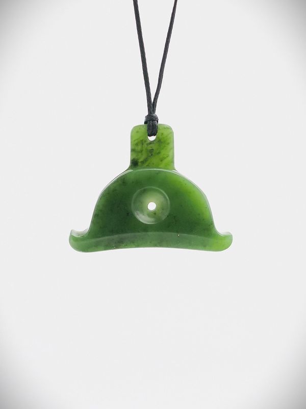 Moko Pounamu Sheppard's Whistle NZ Genuine Kahurangi Greenstone - Pourerere