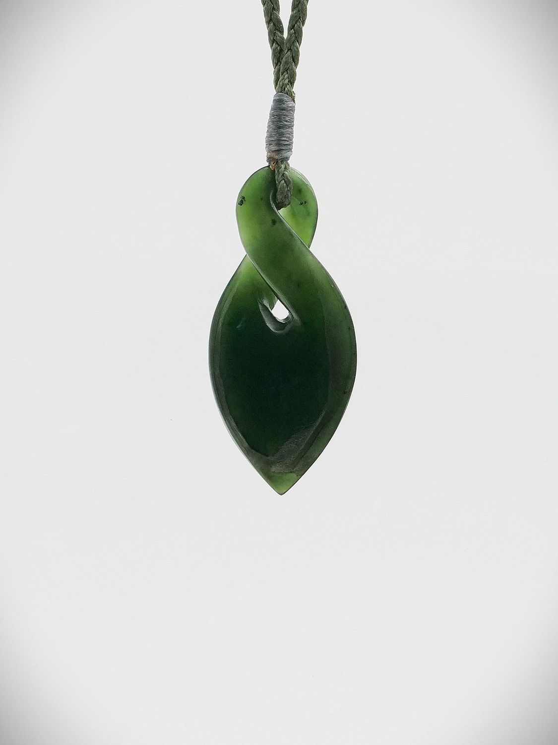 Moko Pounamu Pikorua NZ Genuine Kawakawa Greenstone - Tinakori