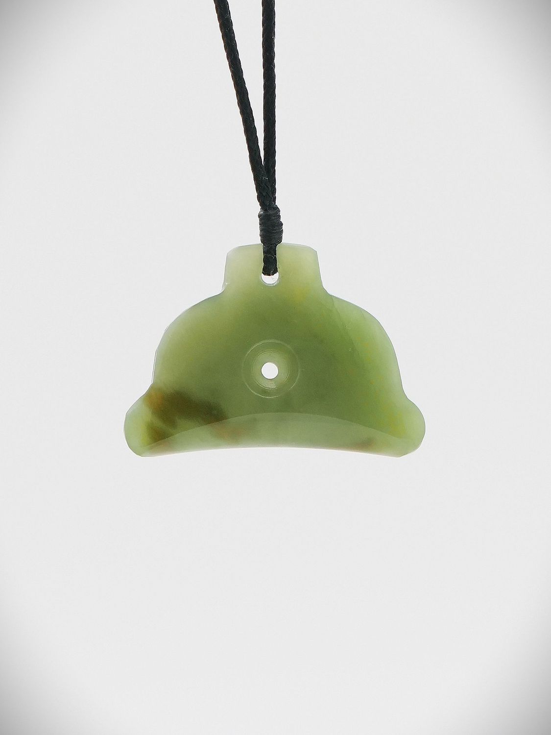 Moko Pounamu Sheppard's Whistle NZ Genuine Inanga Greenstone - Maraetotara