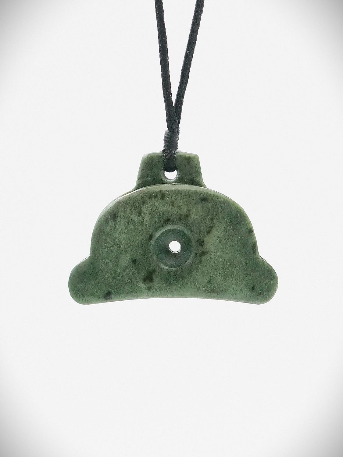Moko Pounamu Sheppard's Whistle NZ Genuine Kokopu Greenstone - Rangiwahia