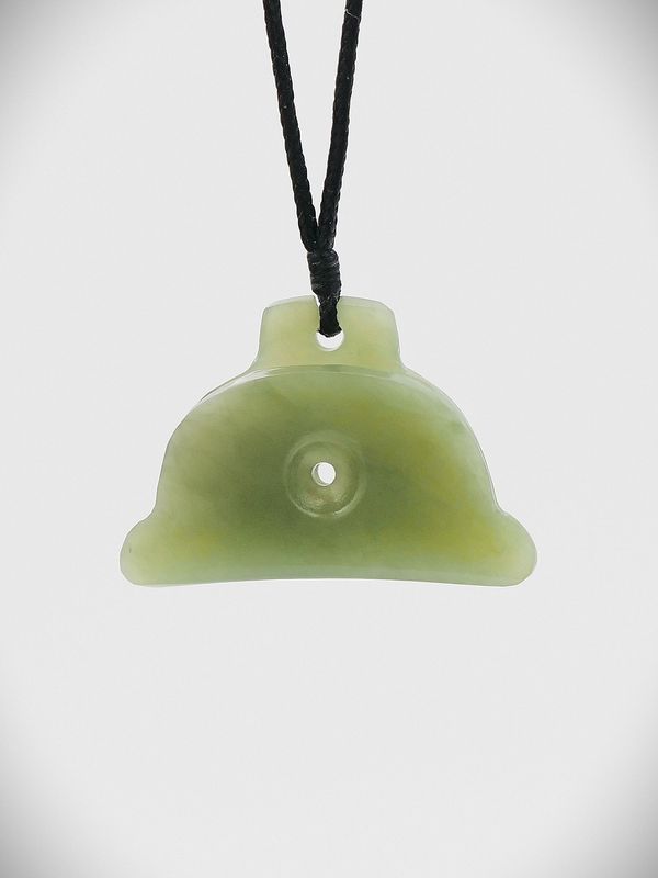 Moko Pounamu Sheppard's Whistle NZ Genuine Inanga Greenstone - Poukawa