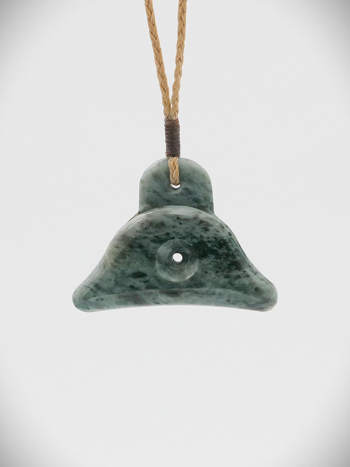 Moko Pounamu Sheppard's Whistle NZ Genuine Te Tau Ihu Nelson Kokopu Greenstone - Kopua