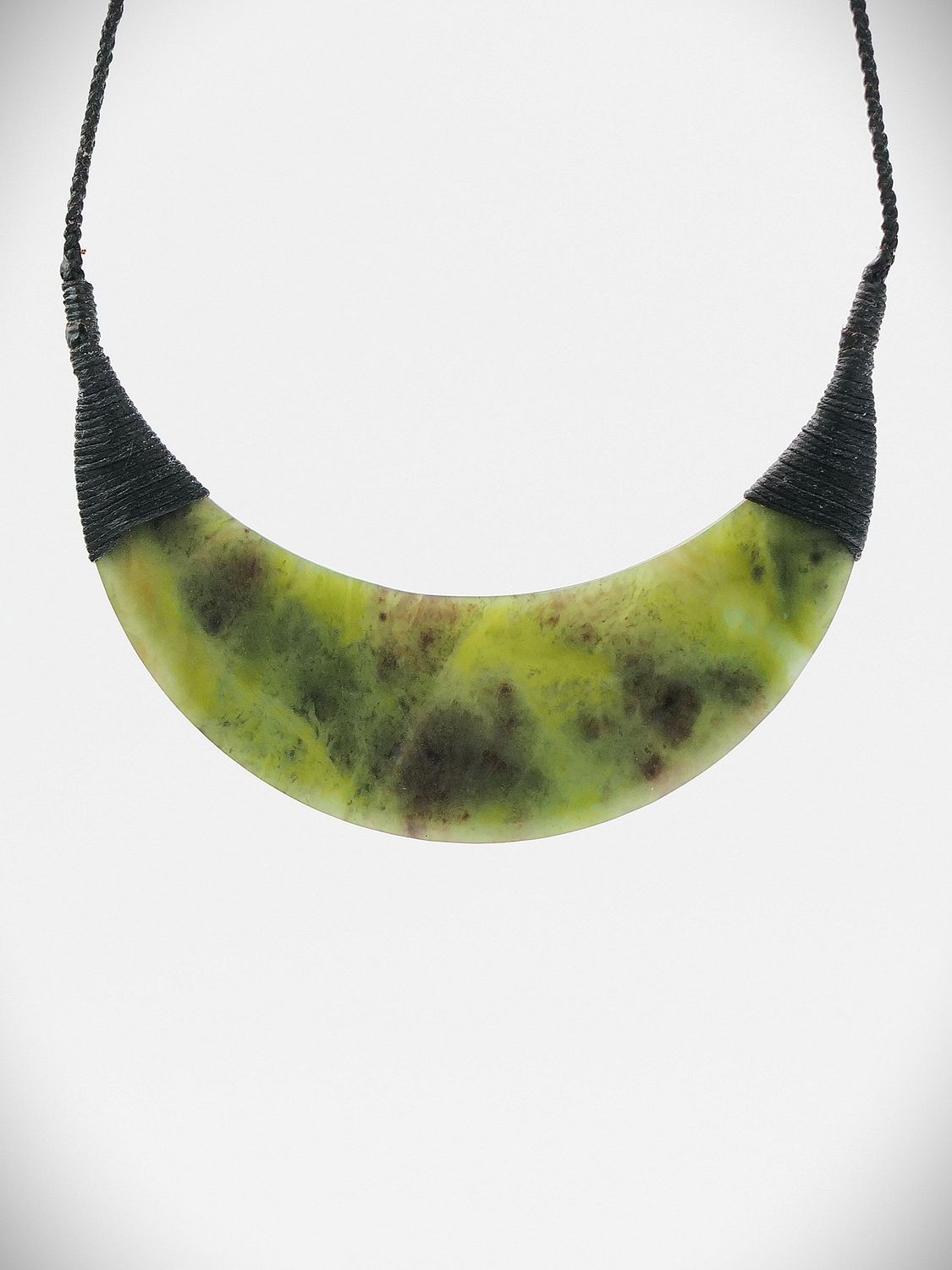 Moko Pounamu Kouma Breastplate NZ Genuine Totoweka  Greenstone - Whakamoa