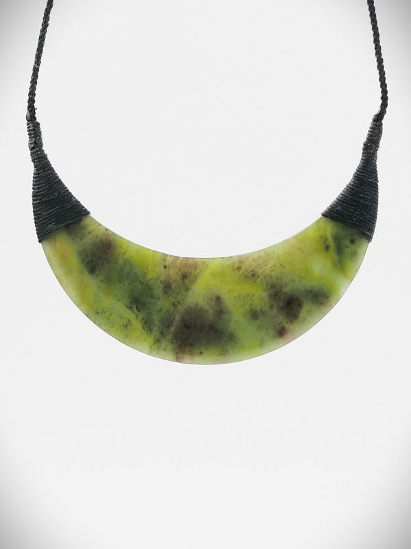 Moko Pounamu Kouma Breastplate NZ Genuine Totoweka  Greenstone - Whakamoa