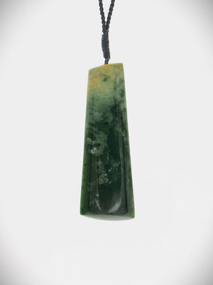 Moko Pounamu Toki NZ Genuine Marsden Flower Greenstone - Weraiti