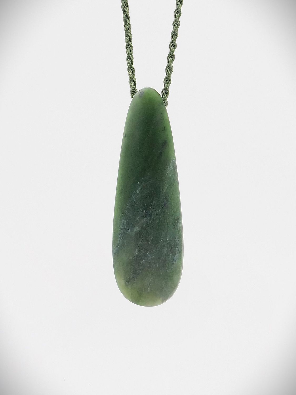 Moko Pounamu Roimata (Teardrop) NZ Genuine Kawakawa Greenstone - Waiora