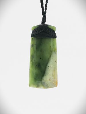 Moko Pounamu Toki NZ Genuine Kahurangi Flower Greenstone - Mataikona