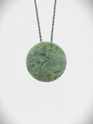 Moko Pounamu Porohita (Disc) NZ Genuine Nelson Te Tau Ihu Kokopu Greenstone - Kakaraia