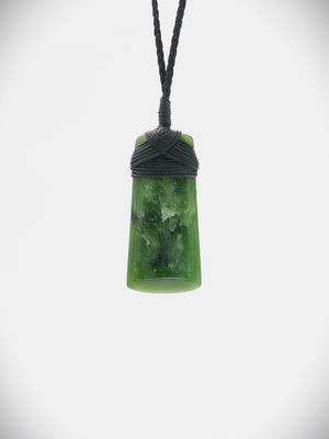 Moko Pounamu Toki NZ Genuine Kahurangi Flower Greenstone - Waiouru