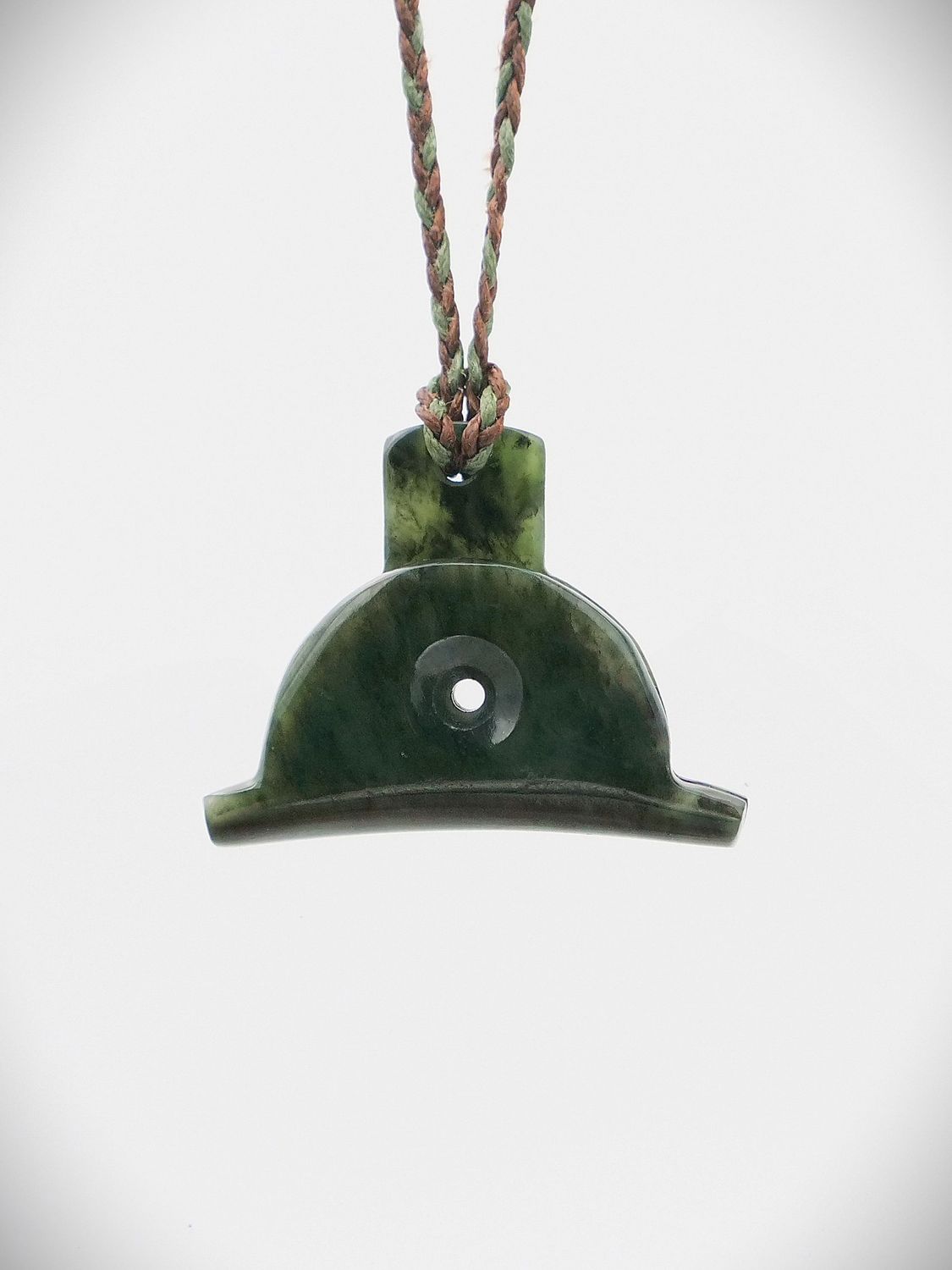 Moko Pounamu Sheppard's Whistle NZ Genuine Kawakawa Greenstone - Patoka